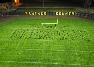 Knoxville painted on field