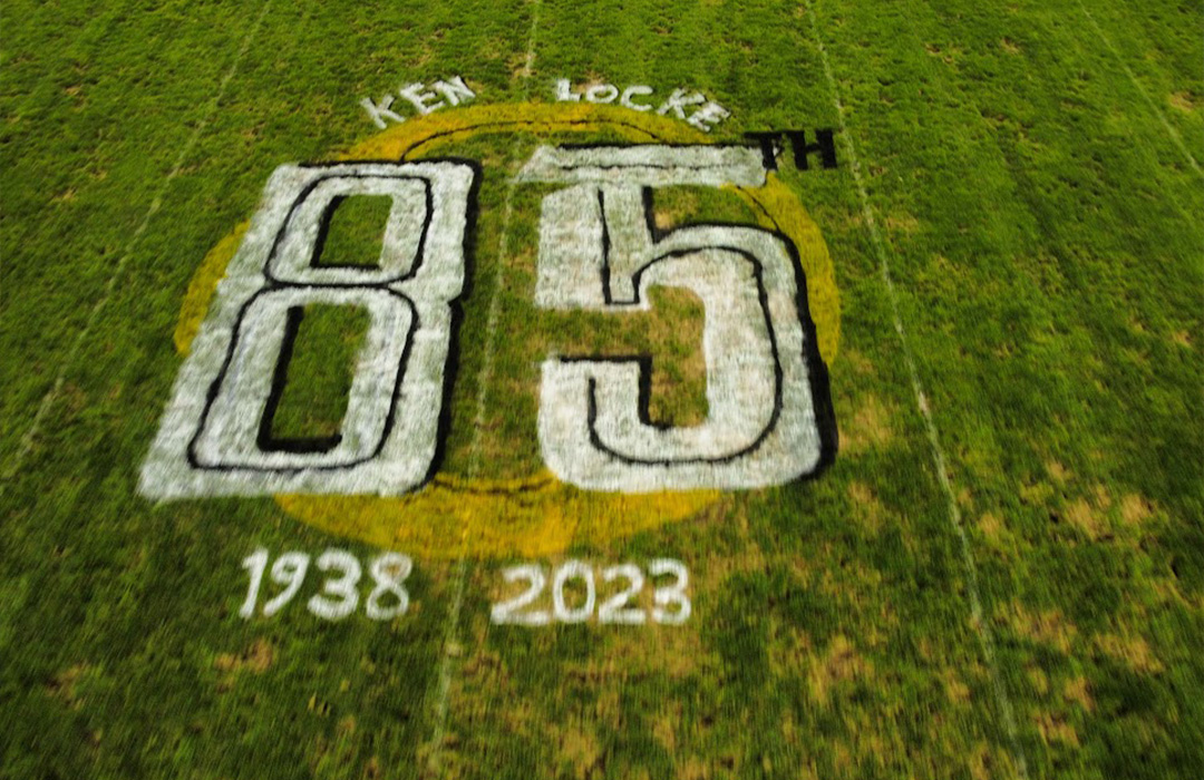 85th-painted-on-field